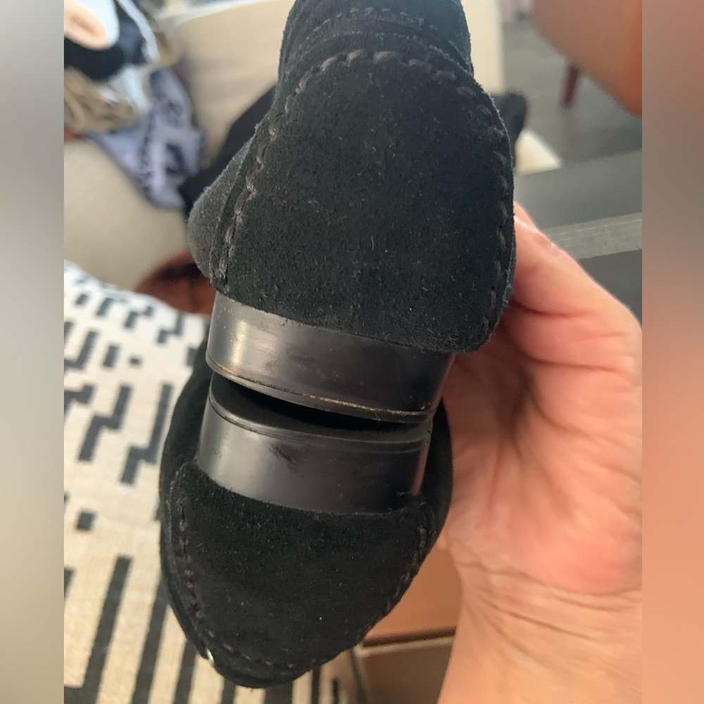 Michael Kors Sutton Moccasin Flat Shoes Suede Leather Black |size 9 - Picture 5 of 8